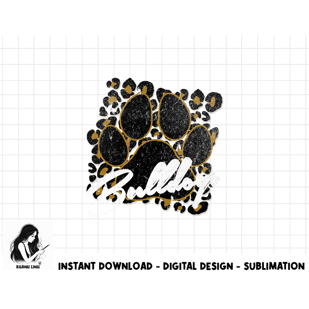 bulldogs gold black cheetah school sports fan team spirit copy.jpg