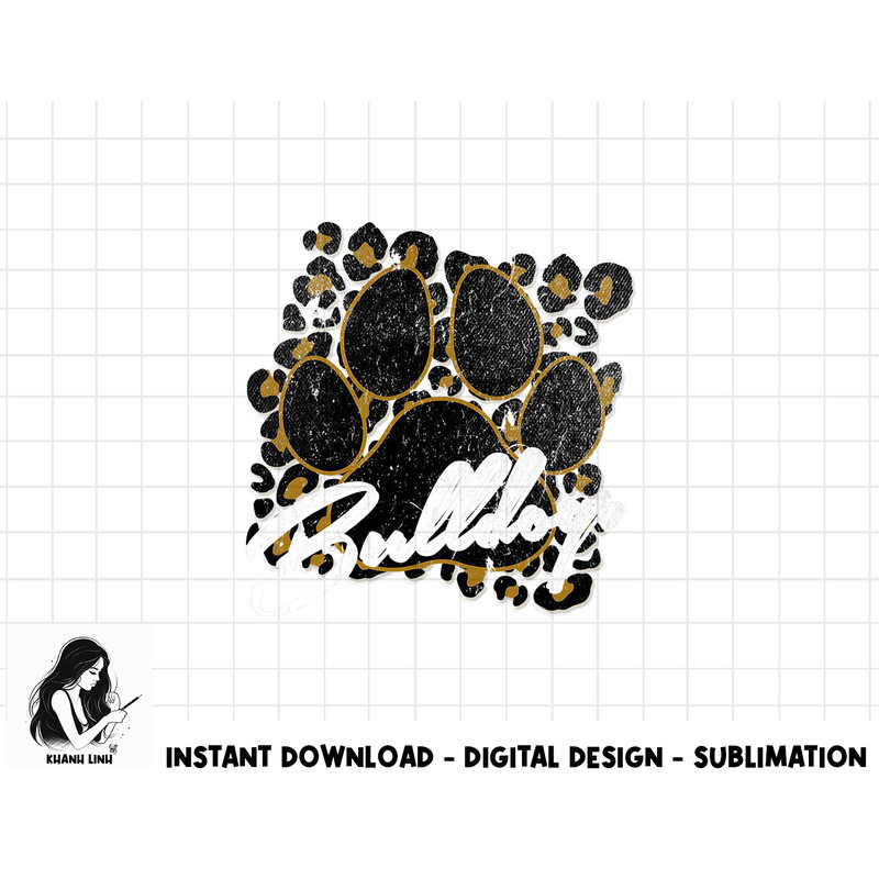 bulldogs gold black cheetah school sports fan team spirit copy.jpg