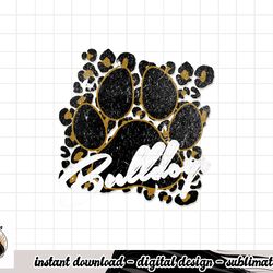 bulldogs gold black cheetah school sports fan team spirit  copy