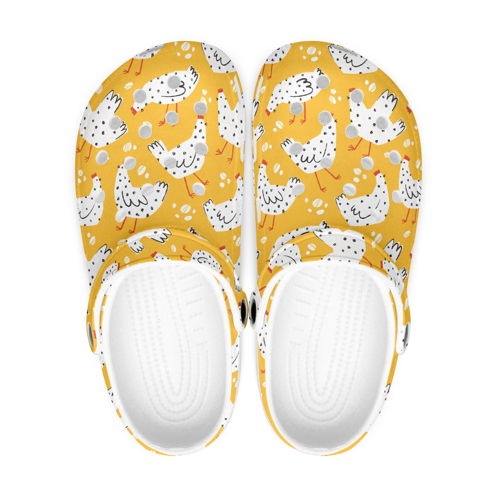 Farm animals shoes, Crocs clogs chickens, casual beach shoes, chicken lover gifts, farm life.jpg