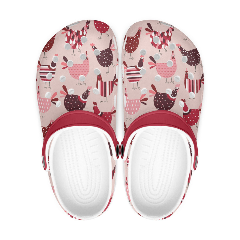 Funny Slippers Chicken Unisex, Chicken Shoes Clogs, Summer Sandals Beach Slippers, Crazy Chicken Lady, Chicken Lover Gift.jpg