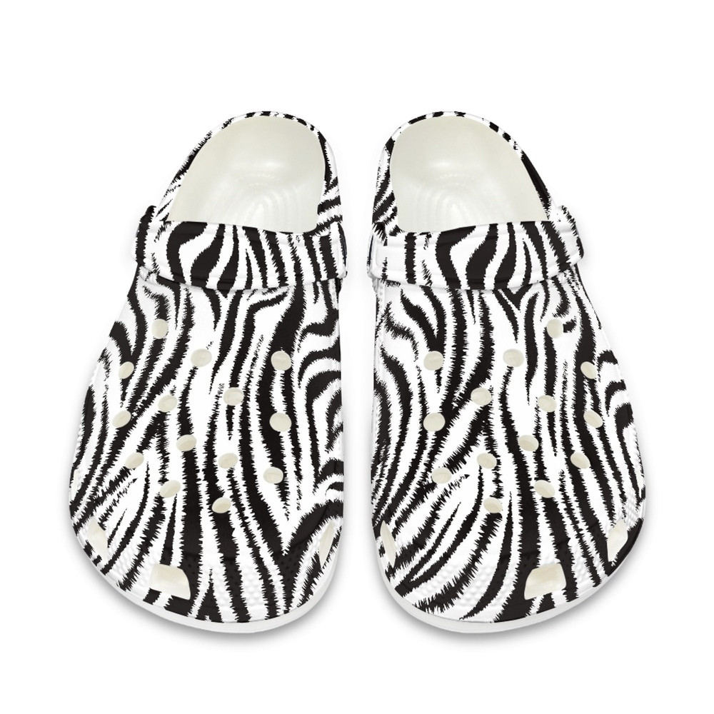 Black Leopard Print Crocs Shoes , Animals Slippers , Personalized Name Shoes , Leopard Lover Gift Ideas , EU Size 36-48.jpg