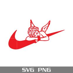 cupid swoosh svg, nike valentine day svg, nike logo svg, valentine day svg, png digital file