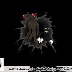 cartoon cat and siren head creepy horror character torn png, sublimation copy