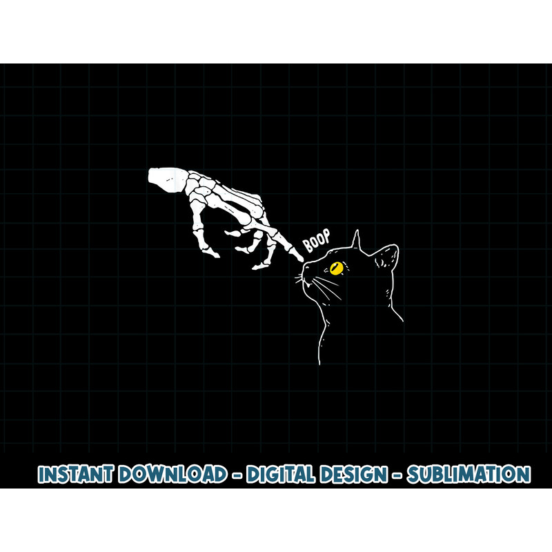 Cat Black Lover Skeleton Hand Boop Funny Halloween 2022 png, sublimation copy.jpg