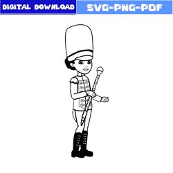 marching band gracie girls outline svg, gracie svg, gracie's corner svg, girl svg, cartoon svg, png eps dxf file