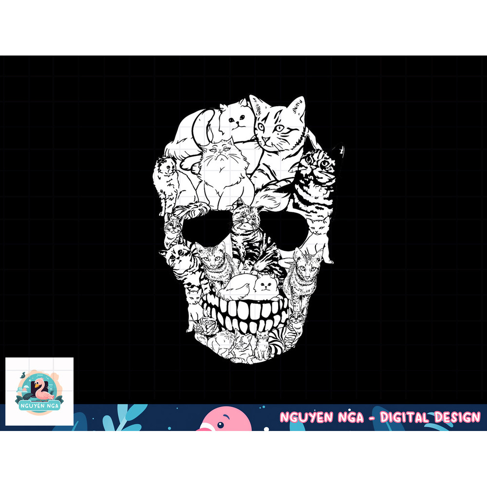 Cat Skull Shirt - Kitty Skeleton Halloween Costume Skull Cat png, sublimation copy.jpg