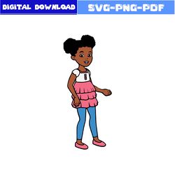 gracie's corner girl svg, gracie's corner clipart, gracie's corner cricut, kids song svg, png pdf dxf file