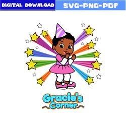 baby gracie's girl birthday svg, gracie's corner party svg, gracie's corner birthday svg, gracie's corner svg