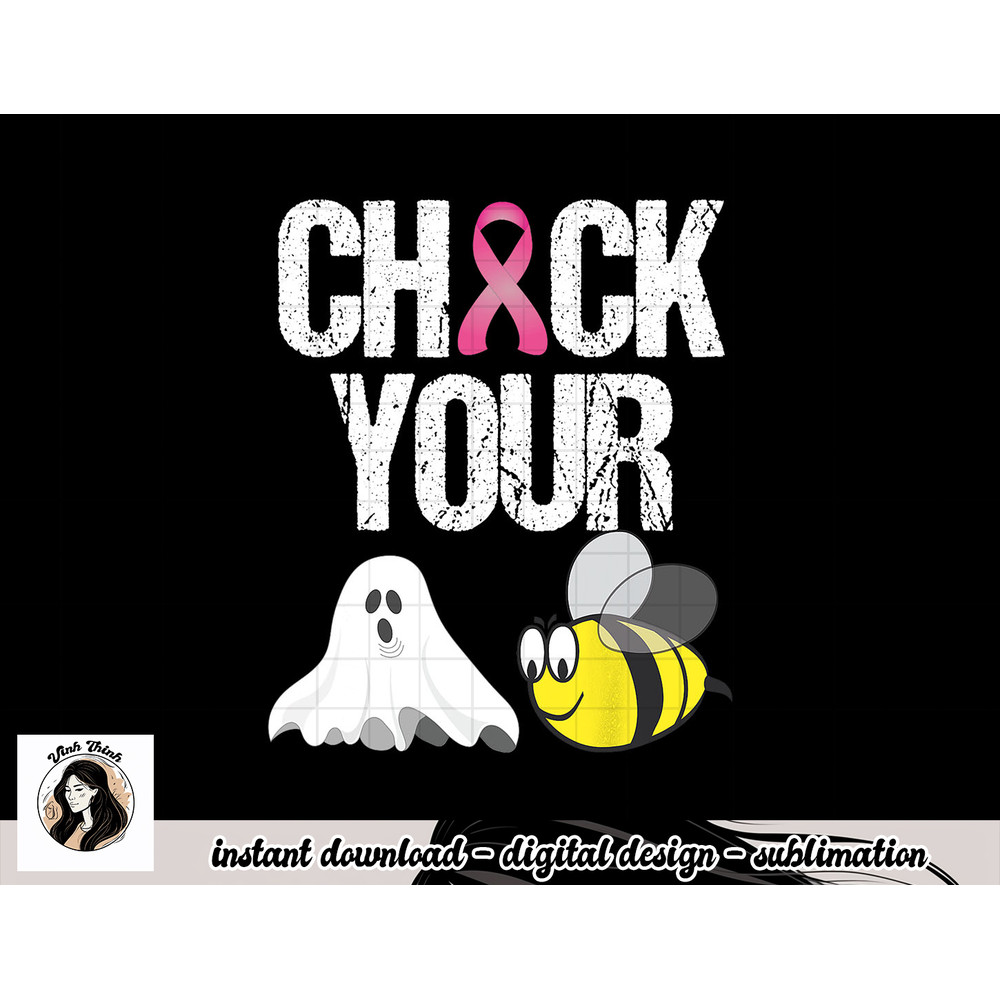 Check Your Boo Bees Shirt Funny Breast Cancer Halloween Gift png, sublimation copy.jpg