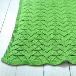 Lace knitting pattern blanket, Reversible knit pattern baby blanket, Throw knitting patterns