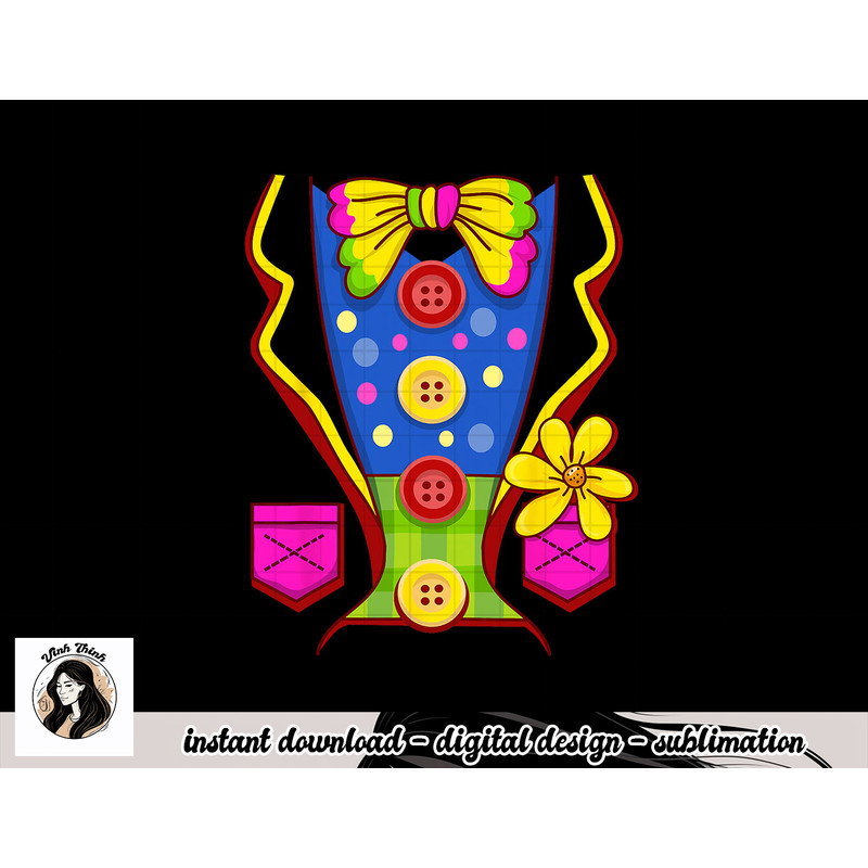 Clown Costume for Kids Men Women- Halloween Outfit - Circus png, sublimation copy.jpg