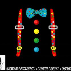 clown costume halloween funny circus clown diy costume png, sublimation copy