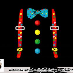 clown costume halloween funny circus clown diy costume png, sublimation copy