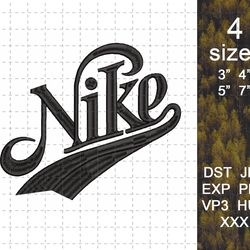 digital design instant download. machine embroidery pattern. nike logo embroidery pattern. machine embroidery design fil