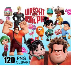 wreck it ralph clipart, wreck it ralph png, digital download, wreck it ralph movie png images for shirt, birthday cake t
