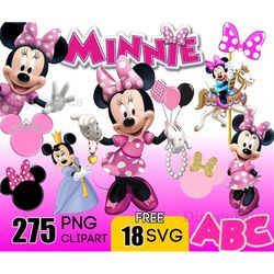 minnie mouse png, minnie mouse clipart, minnie mouse svg, minnie mouse letters digital download for minnie birthday or c