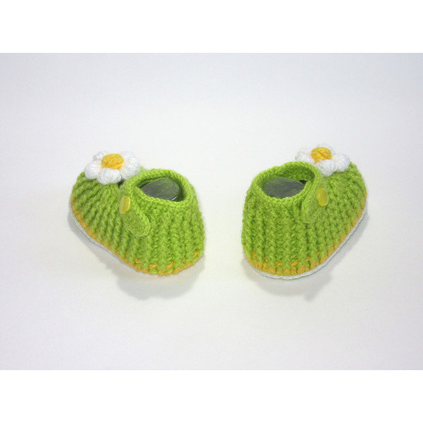 Green crochet baby booties, Handmade baby shoes, Toddler boots, Slippers, Soft baby footwear, Baby shower gift, Gender reveal party gift, Newborn gift idea 5.JP