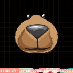cute bear face costume funny halloween teddy diy gift png, sublimation copy