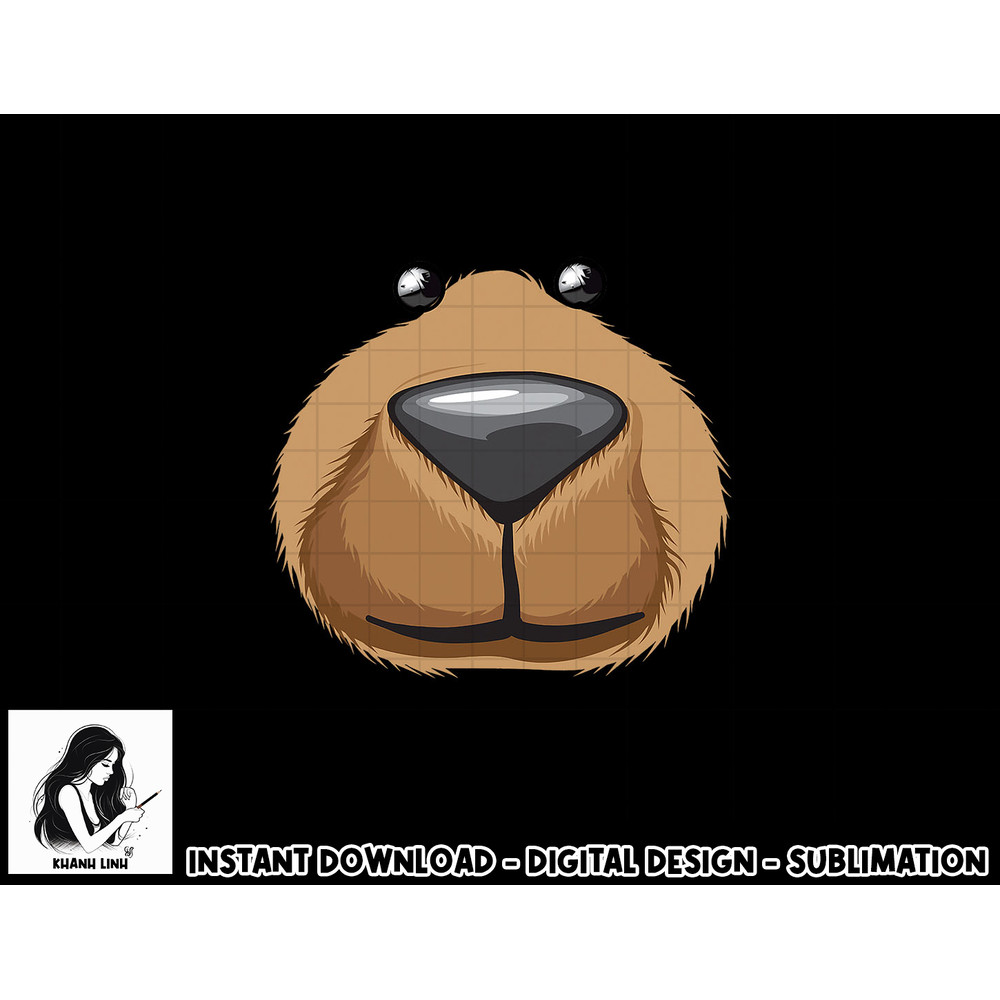 Cute Bear Face Costume Funny Halloween Teddy DIY Gift png, sublimation copy.jpg