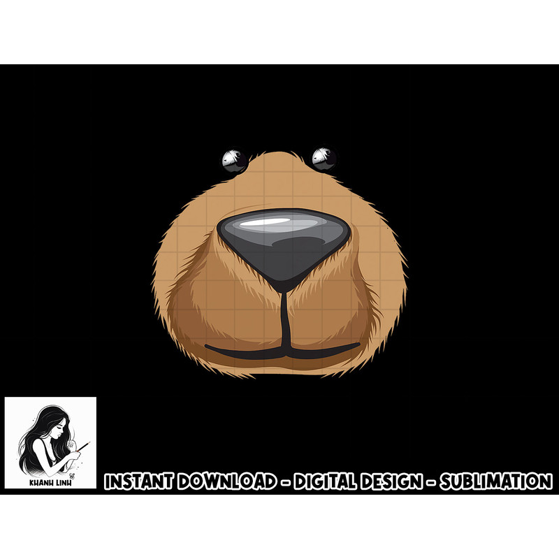 Cute Bear Face Costume Funny Halloween Teddy DIY Gift png, sublimation copy.jpg