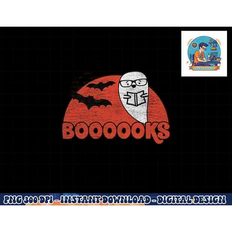 Cute Ghost Boooooks - School Librarian or Teacher Halloween png, sublimation copy.jpg