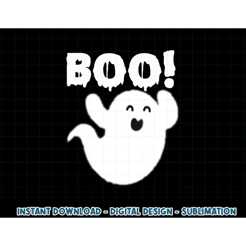 Cute ghost T Shirt - Cool funny ghost boo halloween kids tee copy.jpg