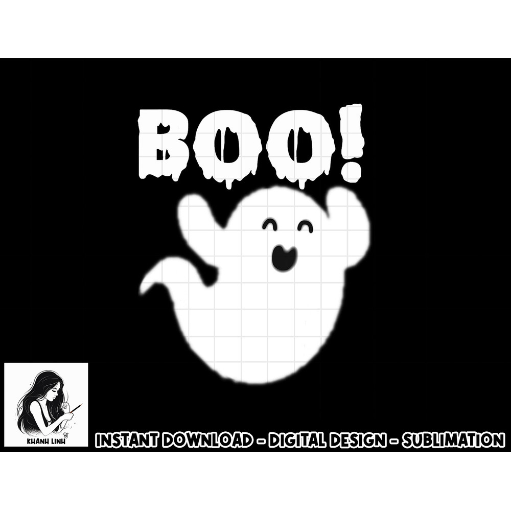Cute ghost T Shirt - Cool funny ghost boo halloween kids tee copy.jpg