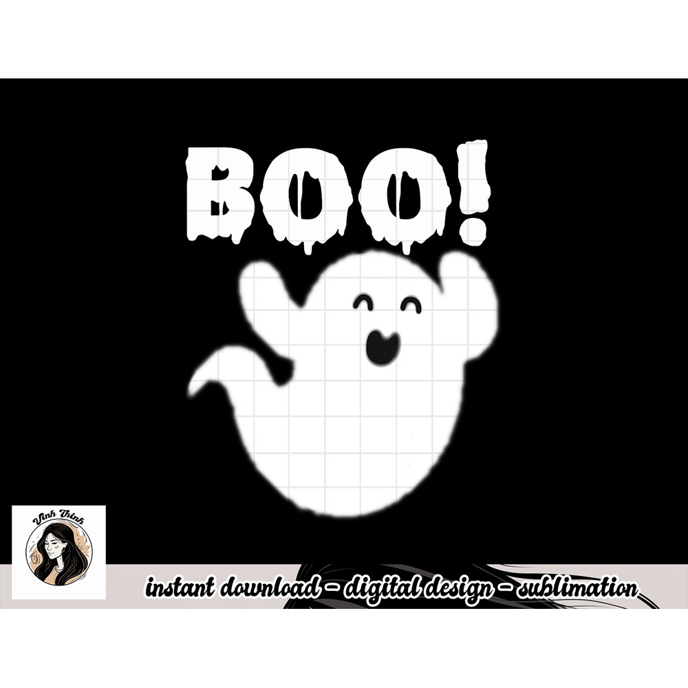 Cute ghost T Shirt - Cool funny ghost boo halloween kids tee copy.jpg