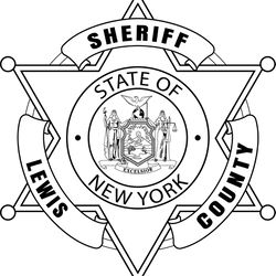 lewis sheriff badge ny vector line art file black white vector outline or line art file