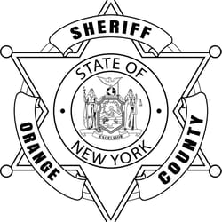 orange sheriff badge ny vector line art file black white vector outline or line art file