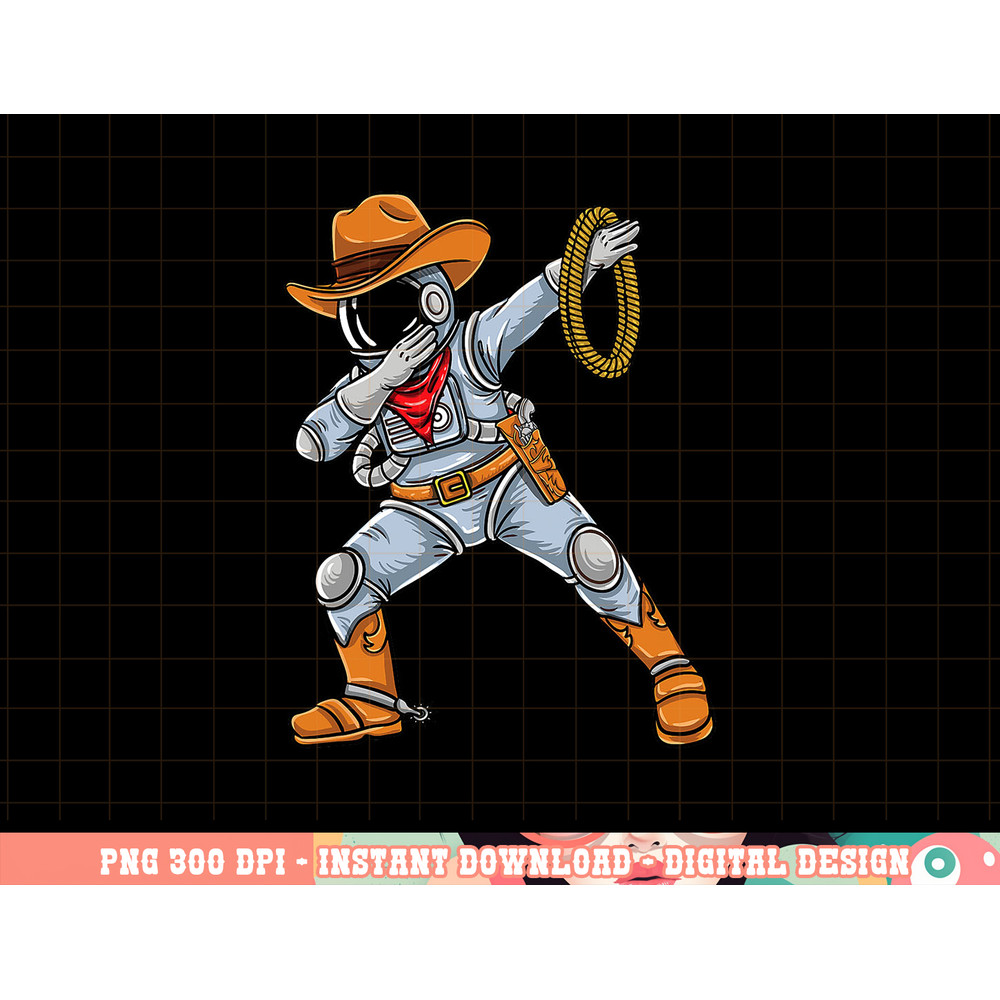 Dabbing Astronaut Cowboy Space Halloween png, sublimation copy.jpg