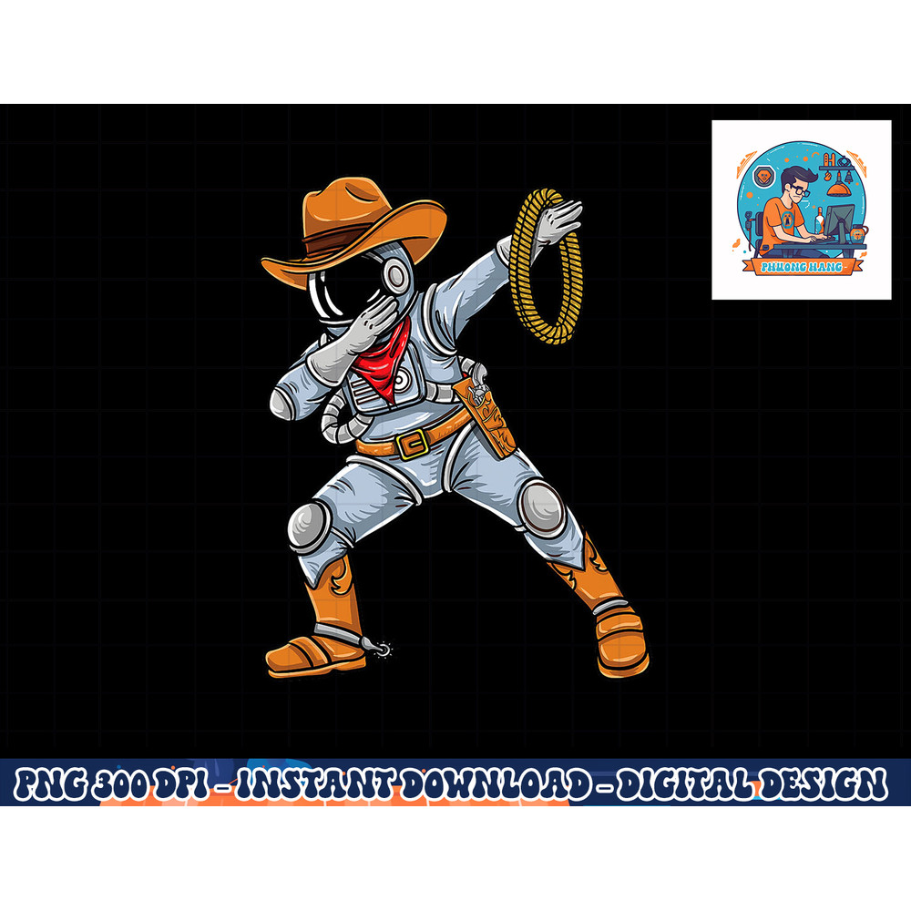 Dabbing Astronaut Cowboy Space Halloween png, sublimation copy.jpg