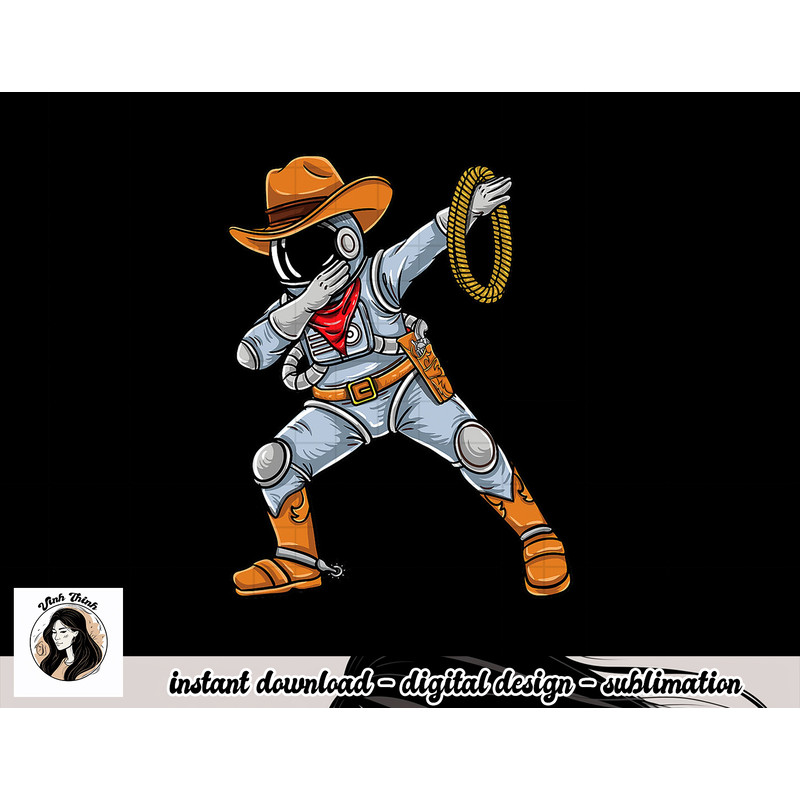 Dabbing Astronaut Cowboy Space Halloween png, sublimation copy.jpg