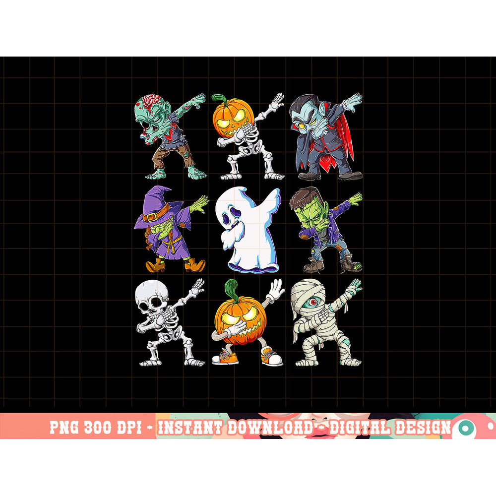 Dabbing Halloween Boys Skeleton Zombie Scary Pumpkin Mummy png, sublimation copy.jpg