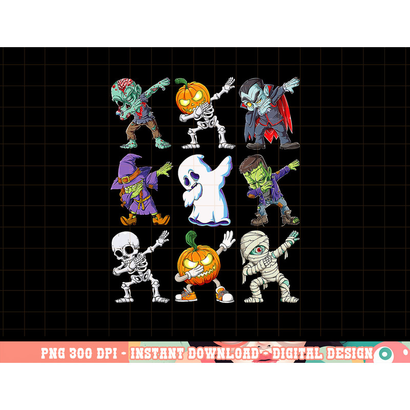 Dabbing Halloween Boys Skeleton Zombie Scary Pumpkin Mummy png, sublimation copy.jpg