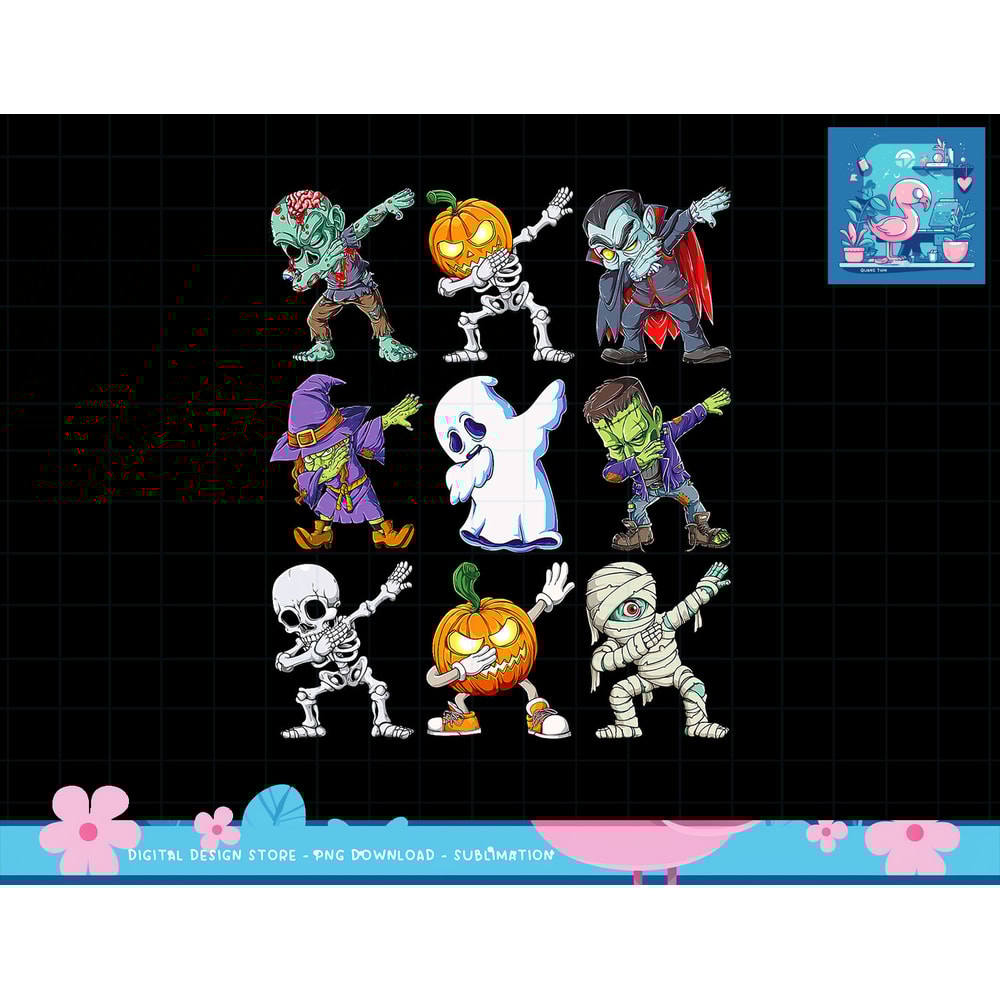 Dabbing Halloween Boys Skeleton Zombie Scary Pumpkin Mummy png, sublimation copy.jpg