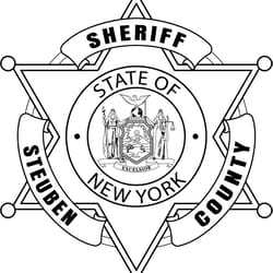 steuben sheriff badge ny vector line art file black white vector outline or line art file