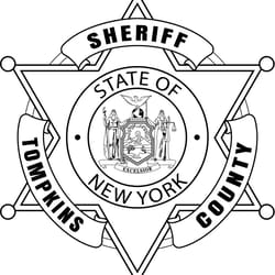 tompkins sheriff badge ny vector line art file black white vector outline or line art file