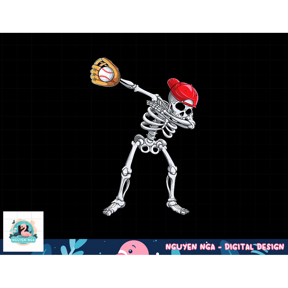 Dabbing Skeleton Baseball Halloween Player Catcher Pitcher png, sublimation copy.jpg