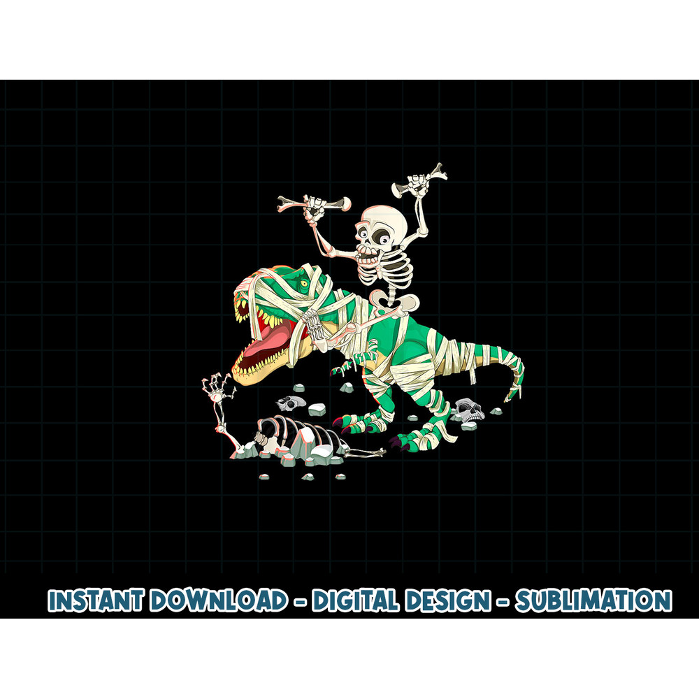 Dinosaur Skeleton Spooky Halloween Costume T Rex Halloween png, sublimation copy.jpg
