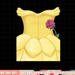disney beauty and beast belle dress costume halloween png, sublimation copy