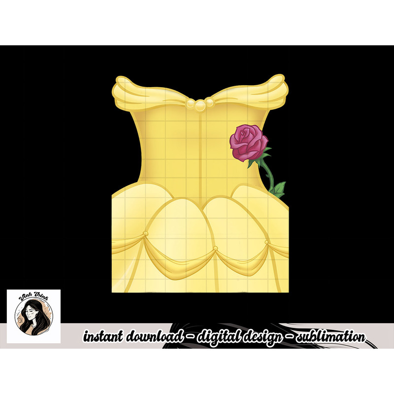 Disney Beauty And Beast Belle Dress Costume Halloween png, sublimation copy.jpg