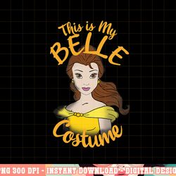 disney beauty and the beast belle my costume halloween png, sublimation copy