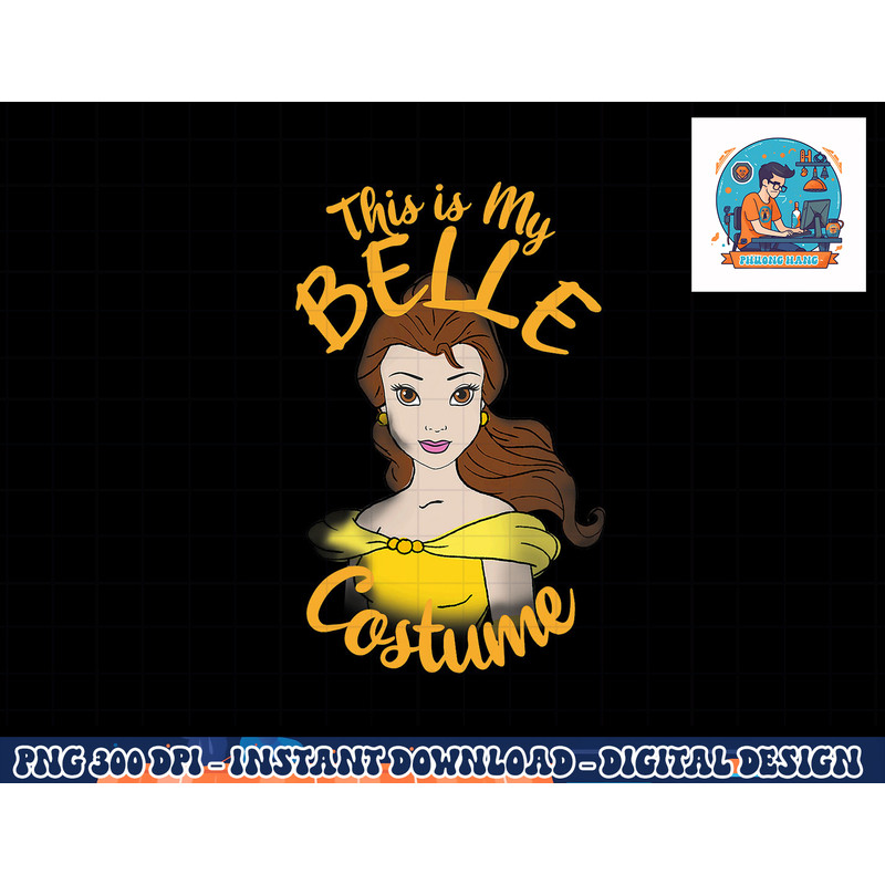 Disney Beauty And The Beast Belle My Costume Halloween png, sublimation copy.jpg