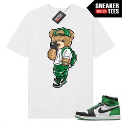 lucky green 1s sneaker match tees white 'sneaker selfie'