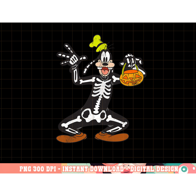 Disney Goofy Skeleton Halloween png, sublimation copy.jpg