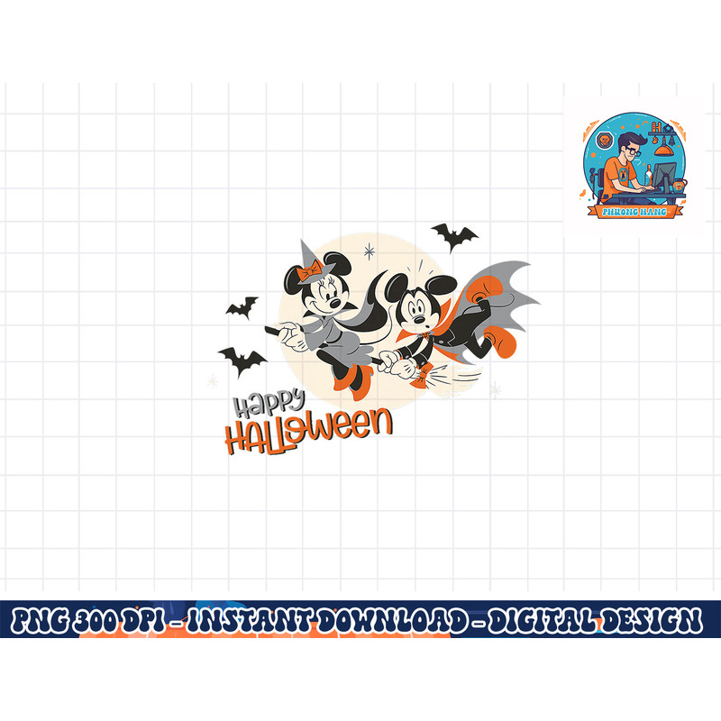 Disney Halloween Minnie and Minnie Flying png, sublimation copy.jpg