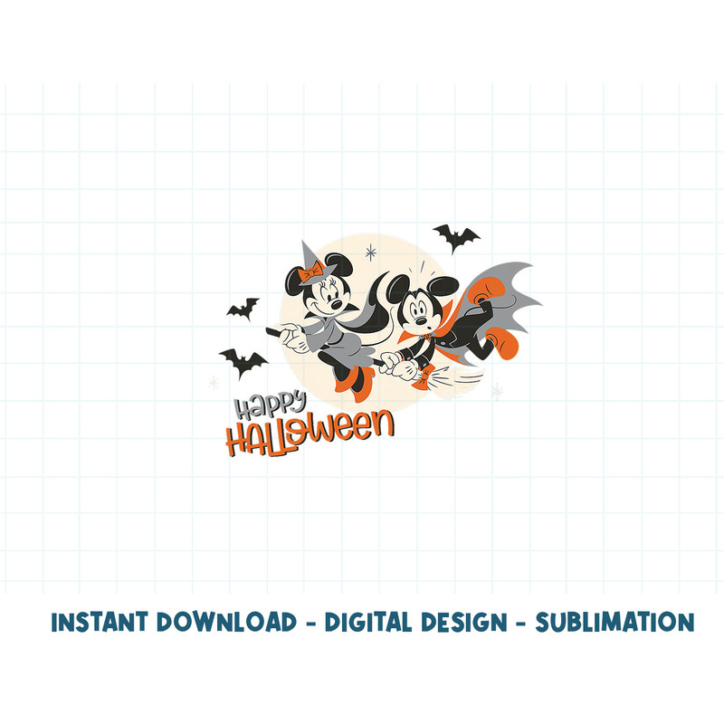 Disney Halloween Minnie and Minnie Flying png, sublimation copy.jpg