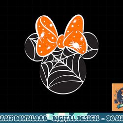 disney mickey & friends halloween minnie spider web logo png, sublimation copy